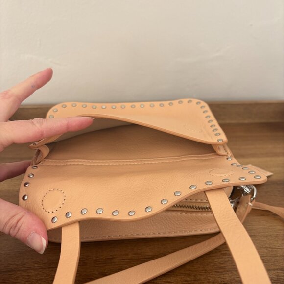 Rebecca Minkoff Nanine Light Vachetta Peach Leather Crossbody New - Picture 11 of 13